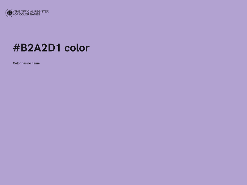 #B2A2D1 color image