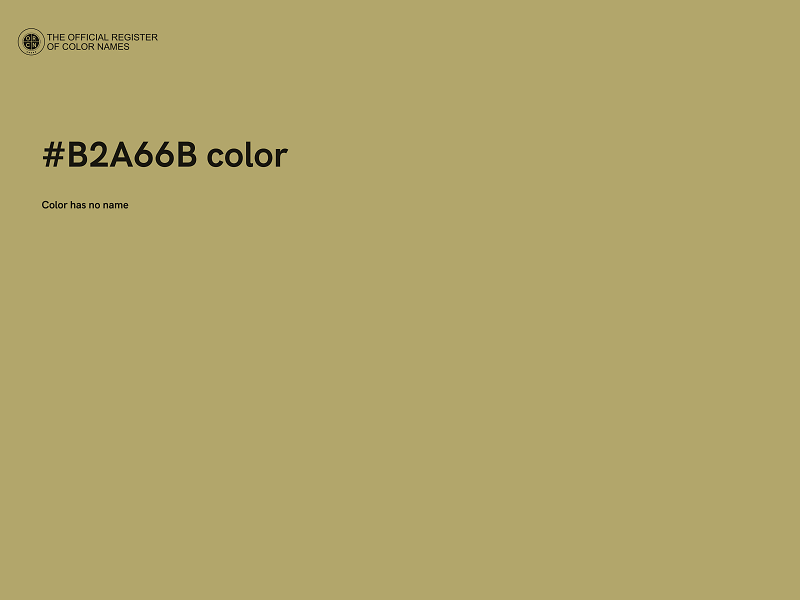 #B2A66B color image