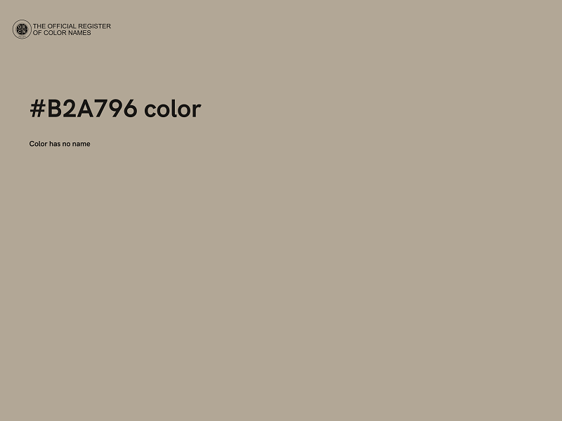 #B2A796 color image