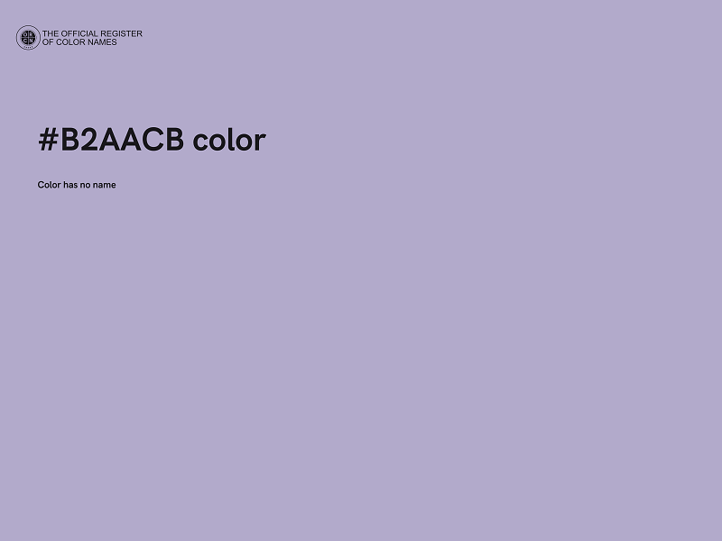 #B2AACB color image