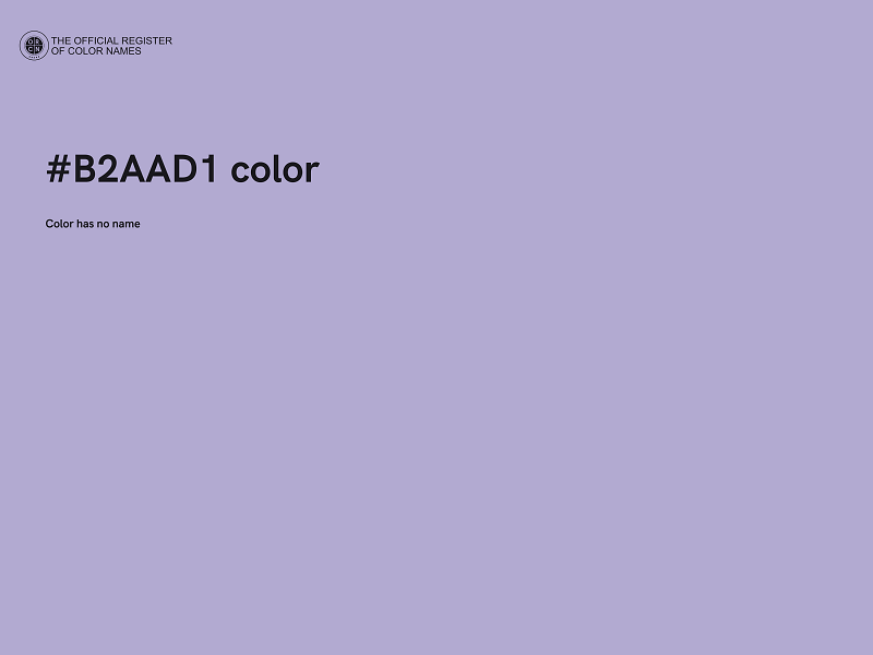 #B2AAD1 color image