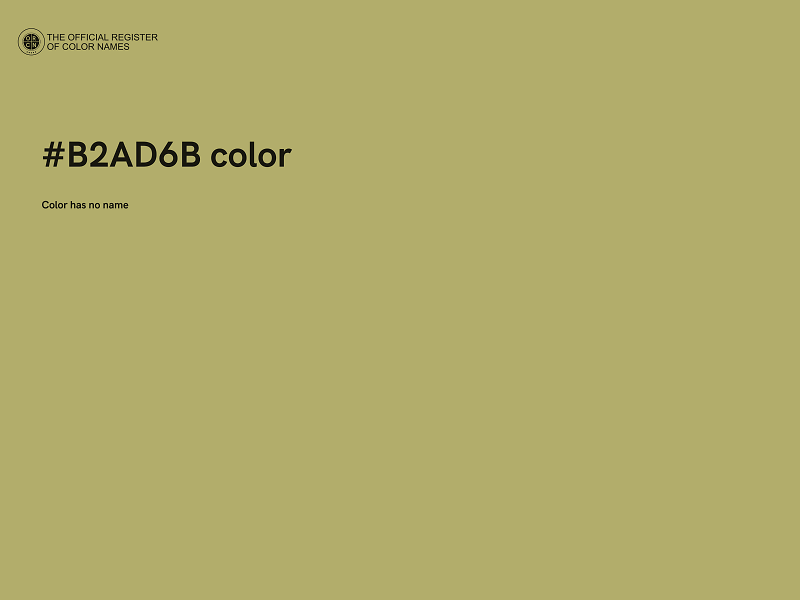 #B2AD6B color image