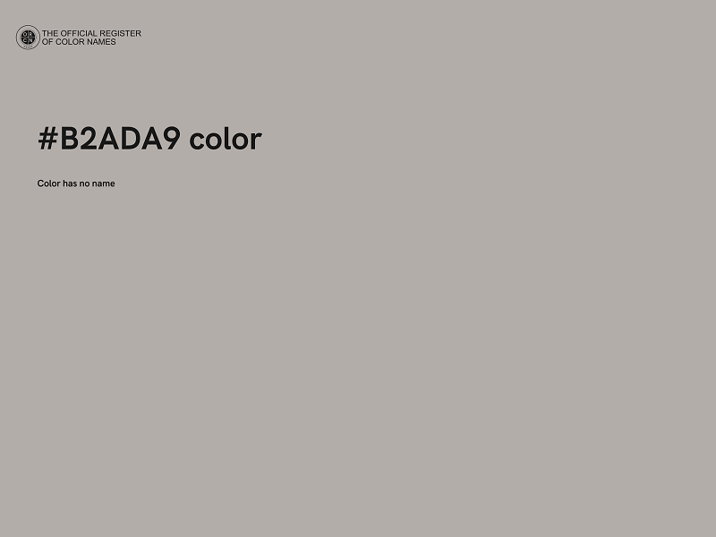 #B2ADA9 color image