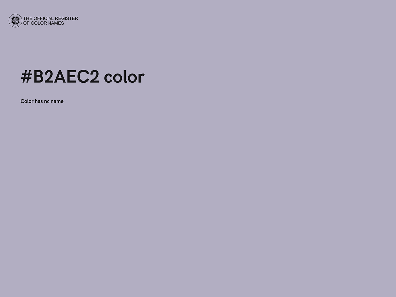 #B2AEC2 color image