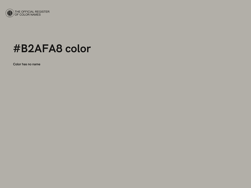 #B2AFA8 color image