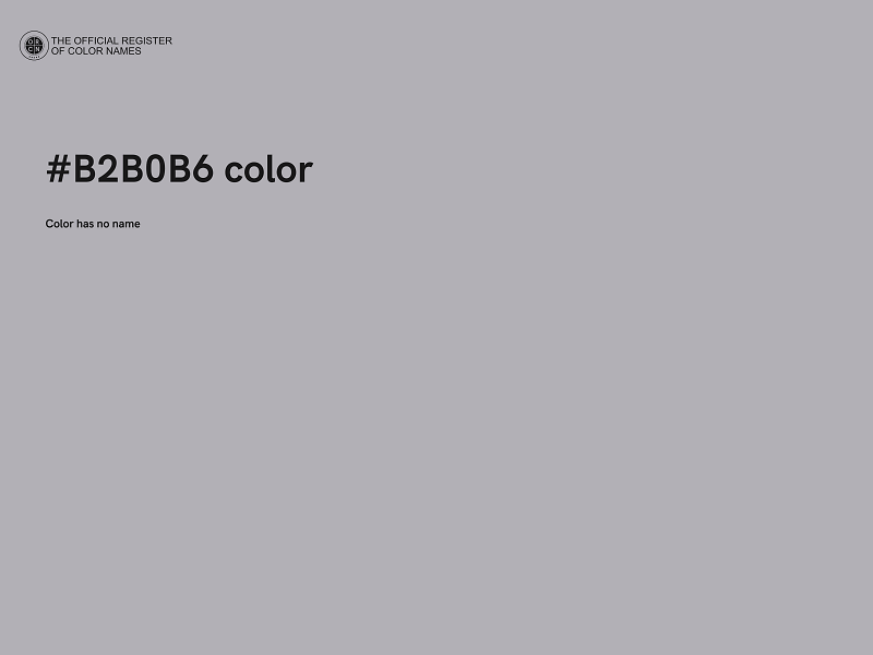 #B2B0B6 color image