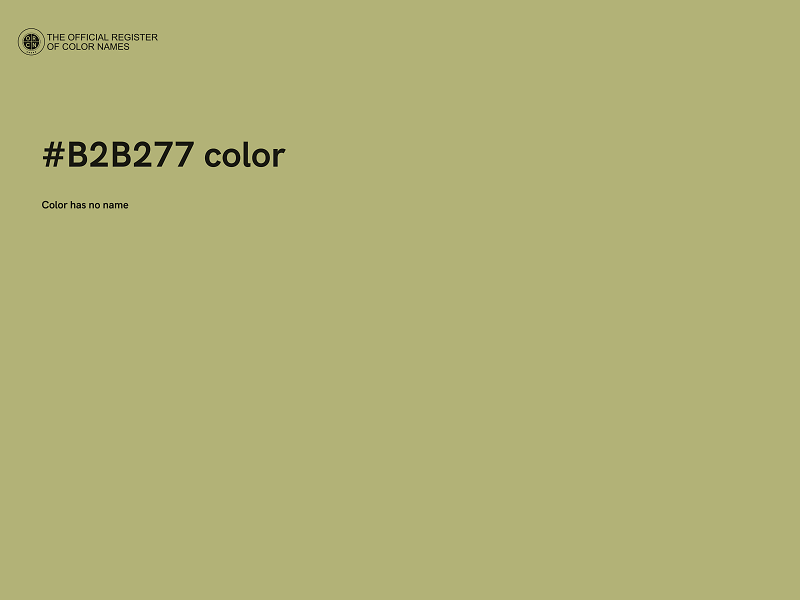 #B2B277 color image