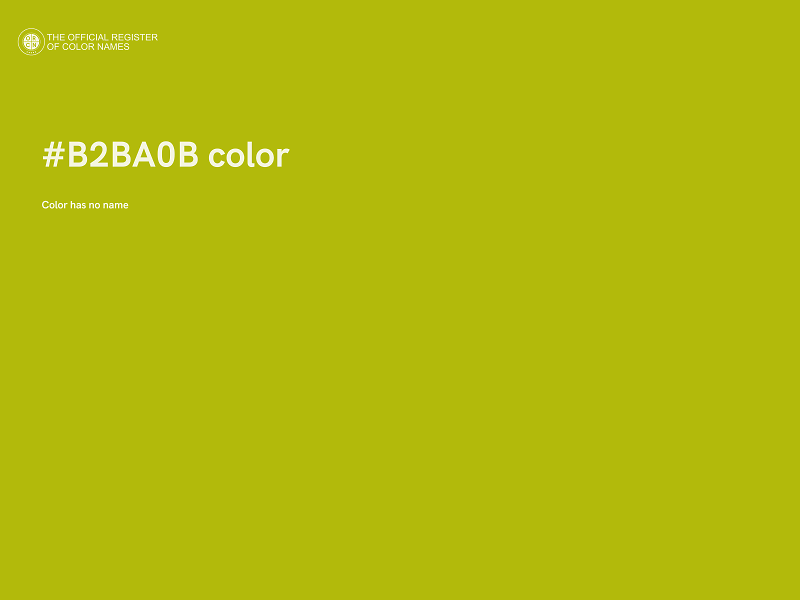 #B2BA0B color image