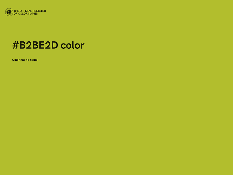 #B2BE2D color image