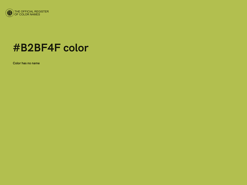 #B2BF4F color image