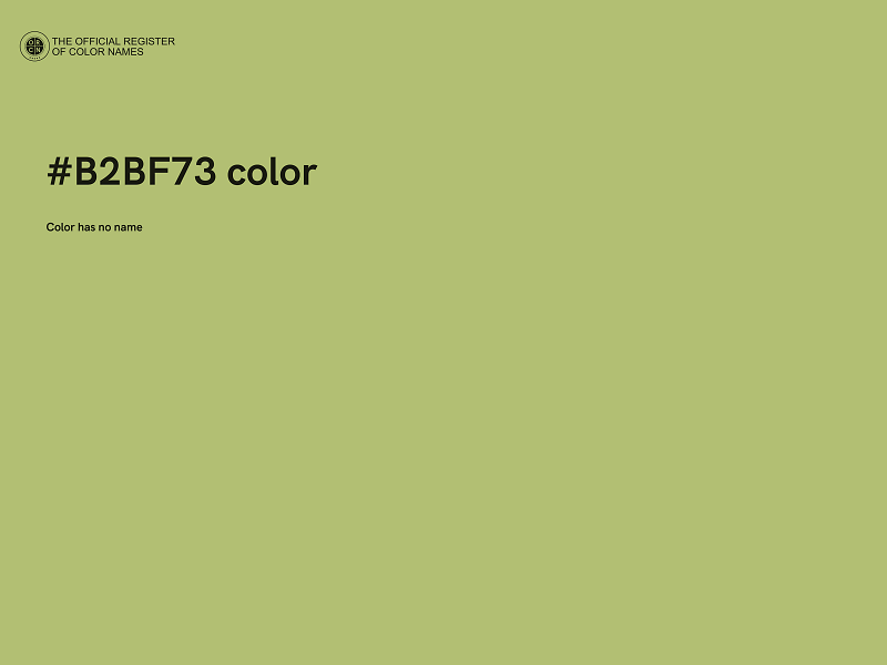 #B2BF73 color image