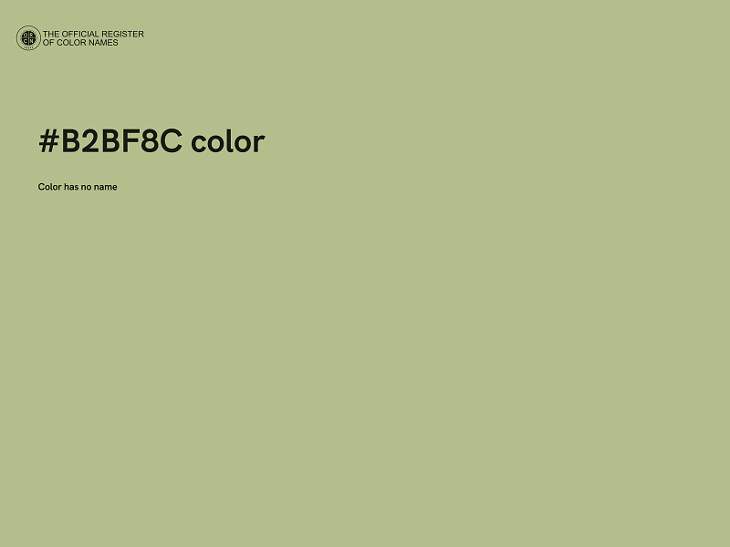 #B2BF8C color image