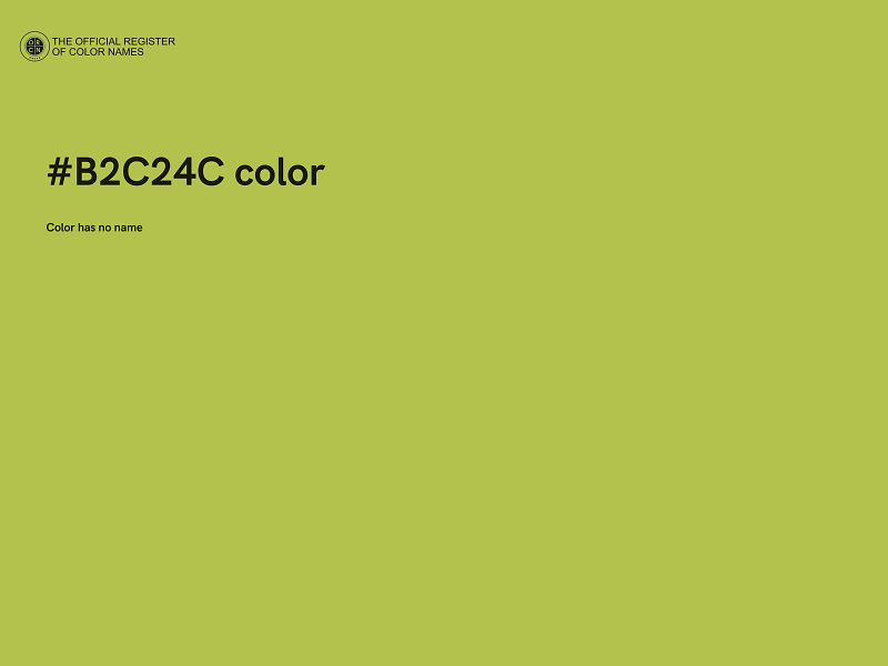 #B2C24C color image