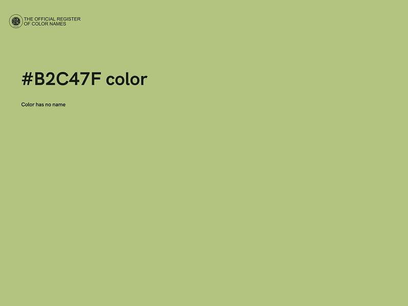 #B2C47F color image