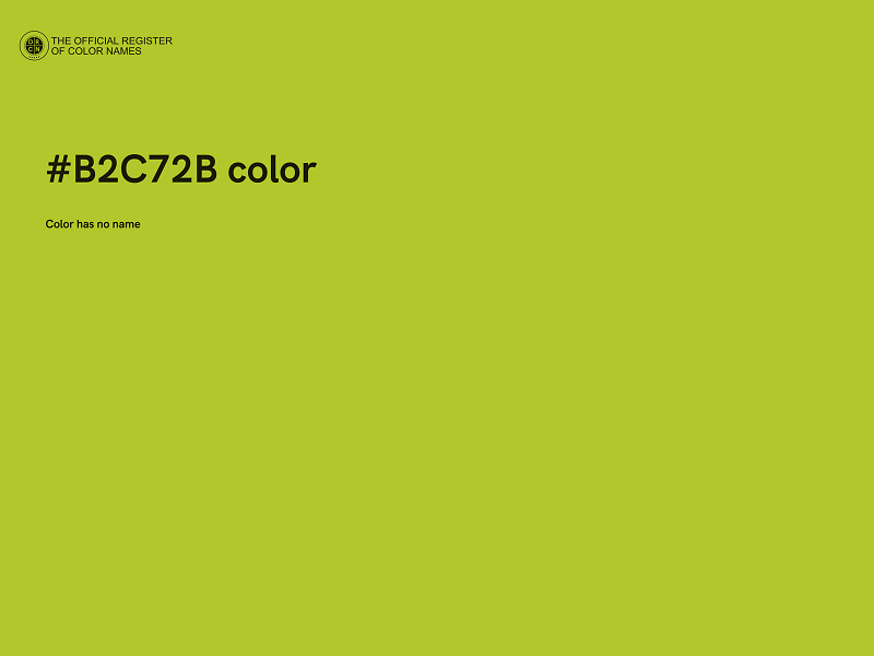 #B2C72B color image