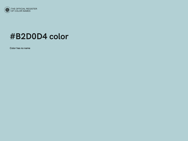 #B2D0D4 color image