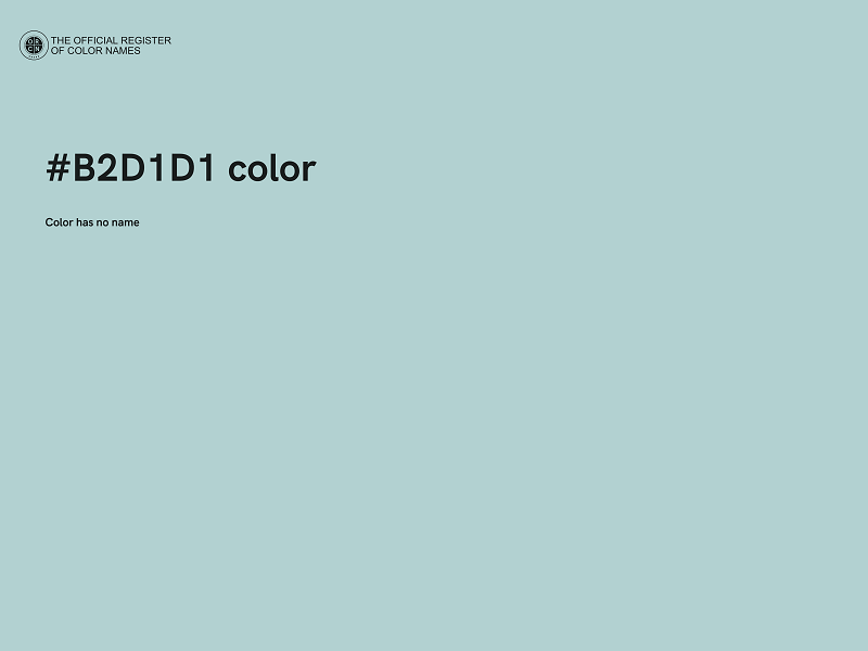 #B2D1D1 color image