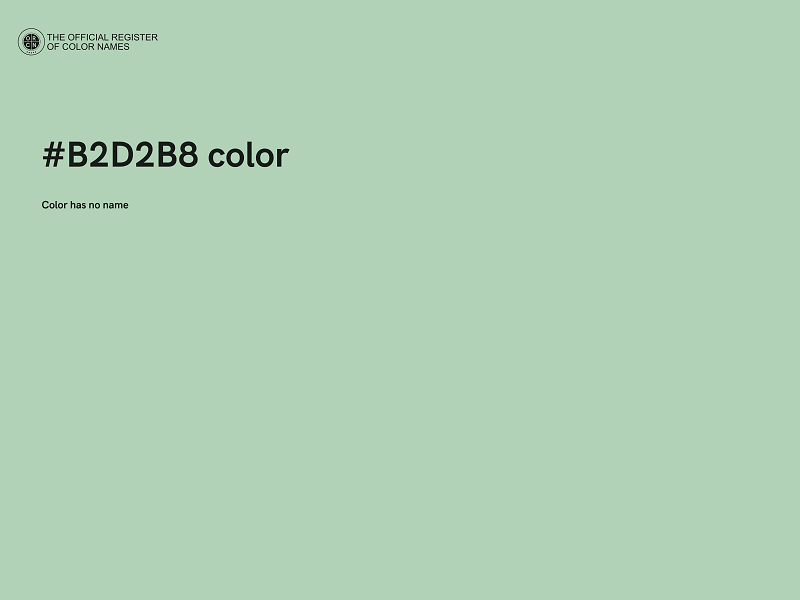 #B2D2B8 color image