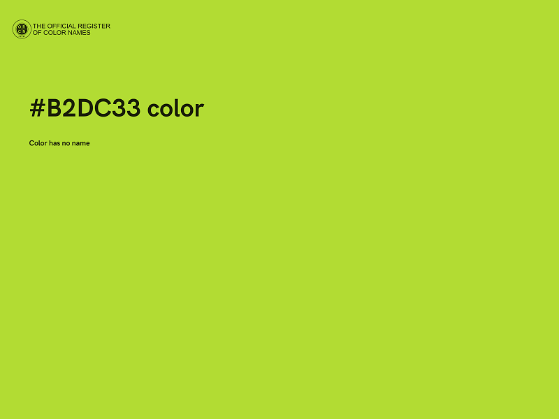 #B2DC33 color image