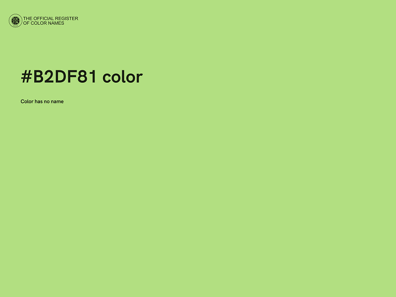 #B2DF81 color image