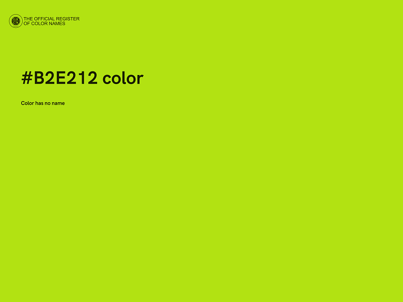 #B2E212 color image