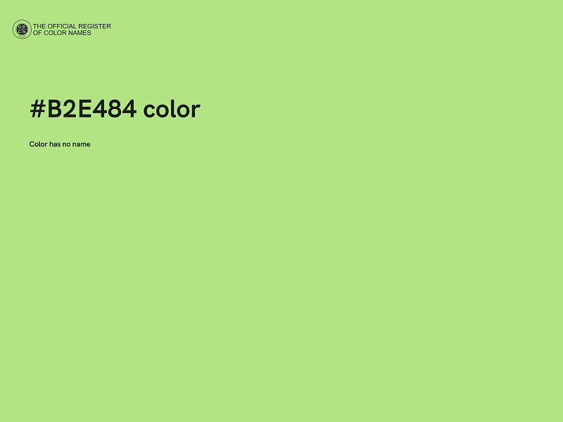 #B2E484 color image