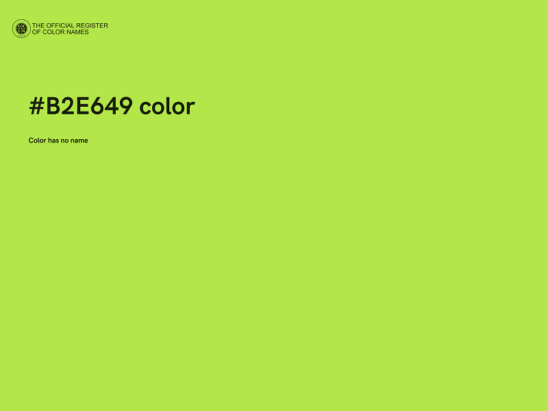 #B2E649 color image