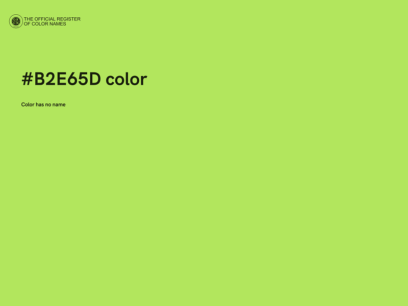 #B2E65D color image