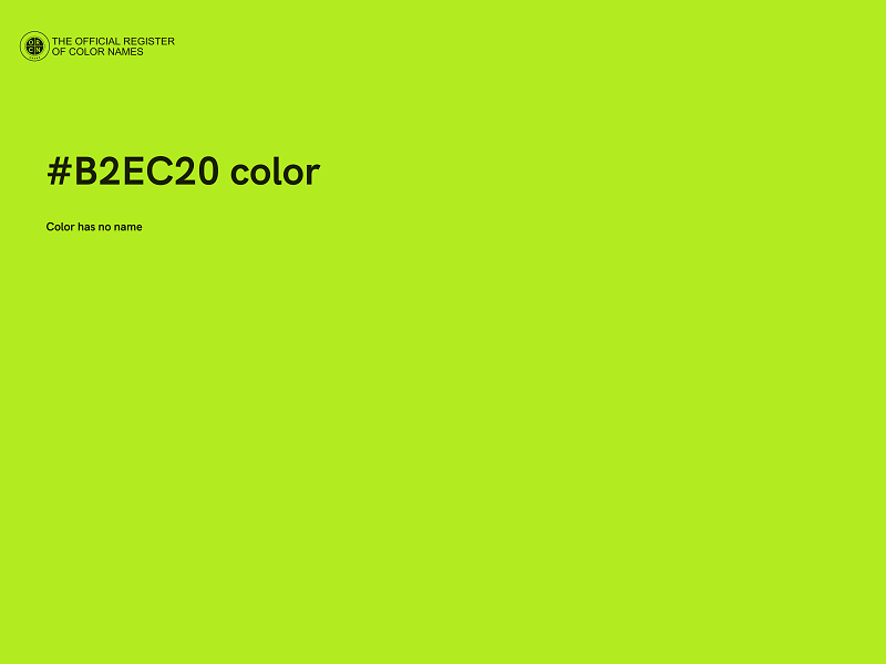 #B2EC20 color image