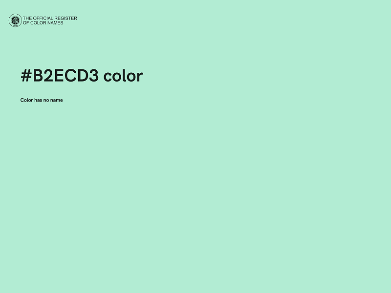 #B2ECD3 color image