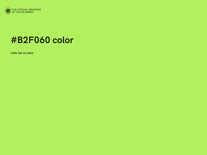 #B2F060 color image