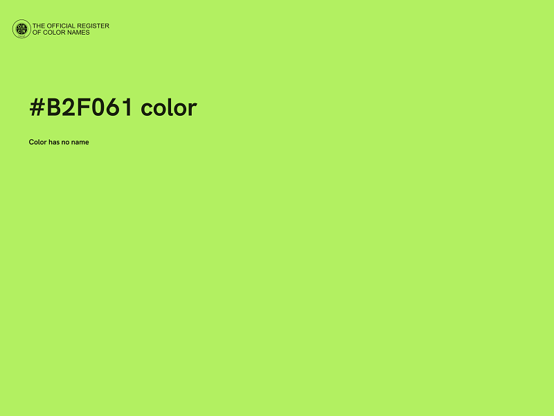 #B2F061 color image