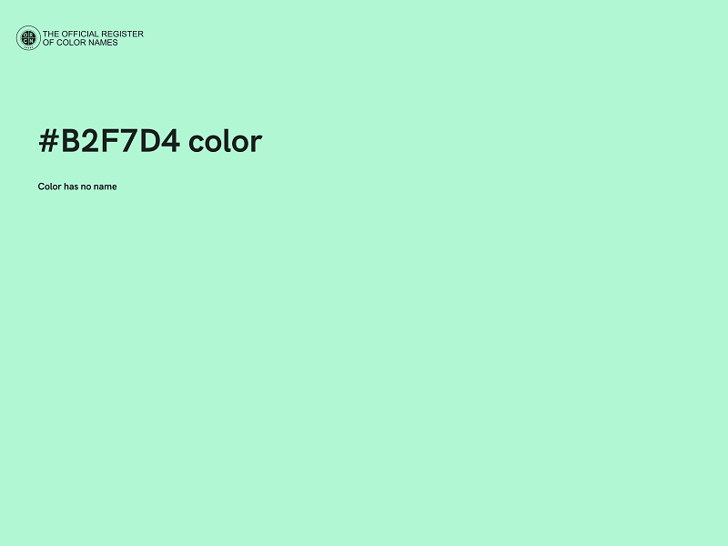 #B2F7D4 color image