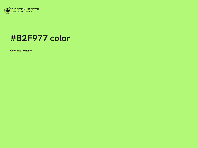 #B2F977 color image