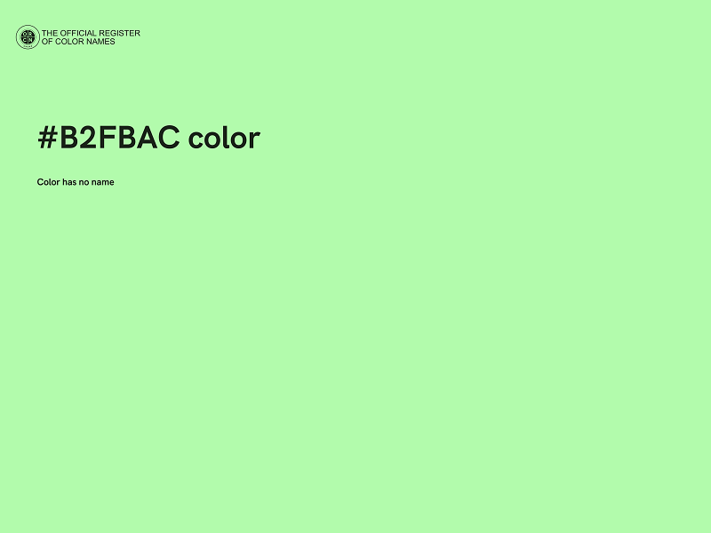 #B2FBAC color image