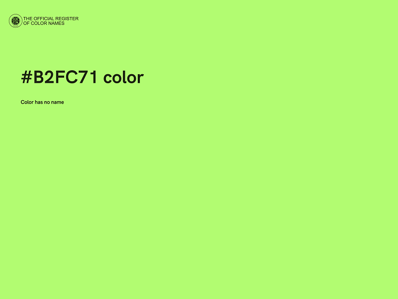 #B2FC71 color image