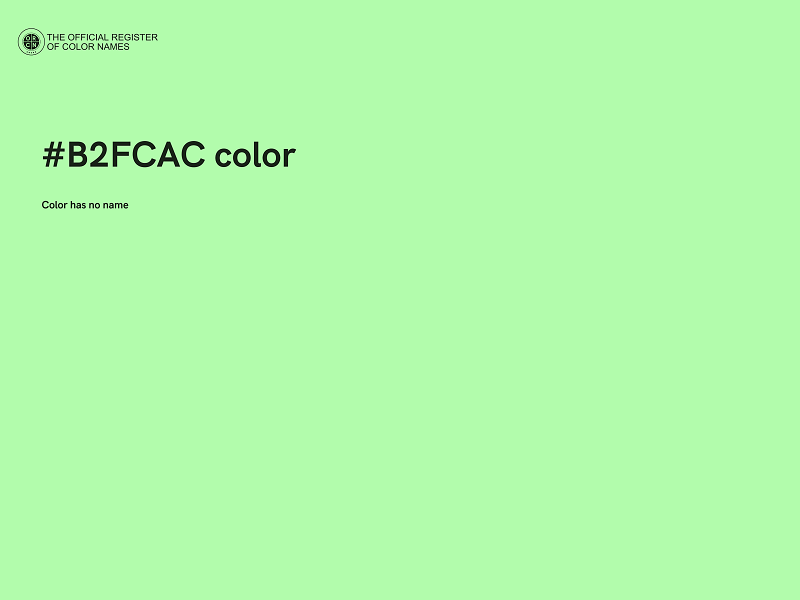 #B2FCAC color image