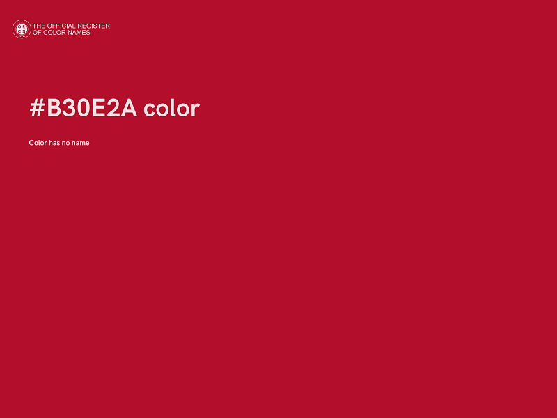 #B30E2A color image