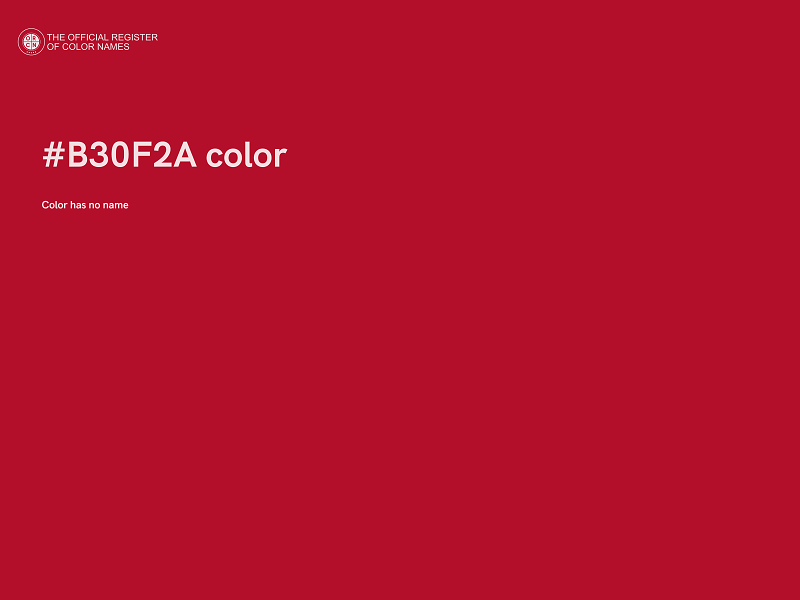 #B30F2A color image