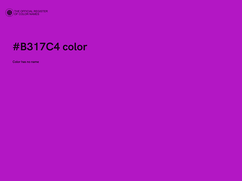 #B317C4 color image