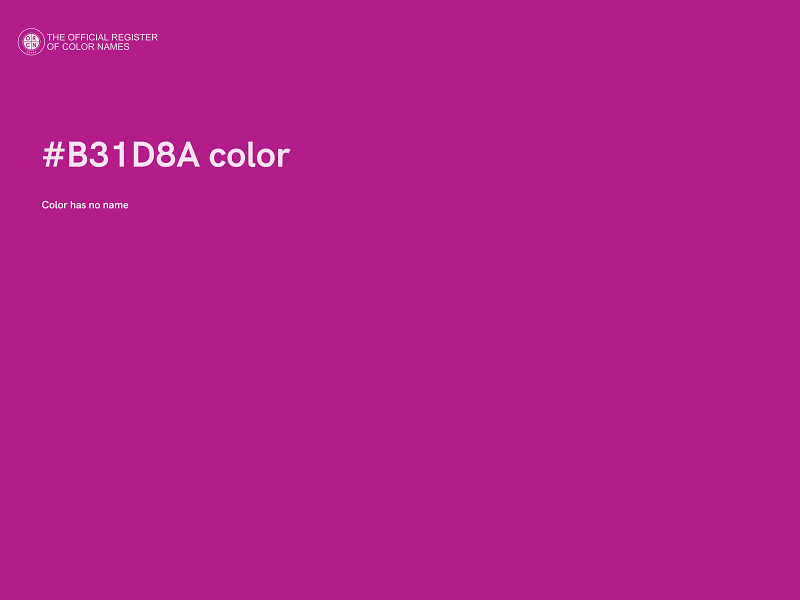 #B31D8A color image