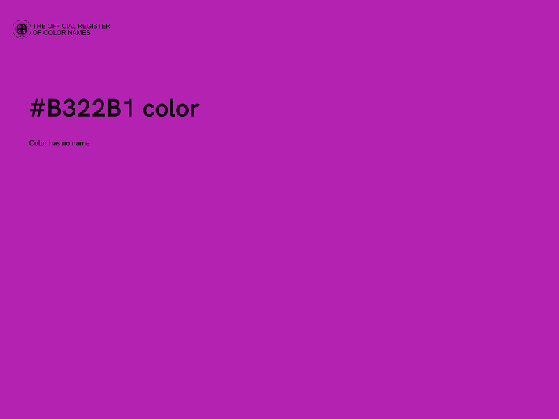 #B322B1 color image