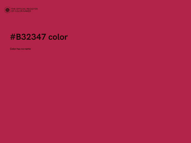 #B32347 color image