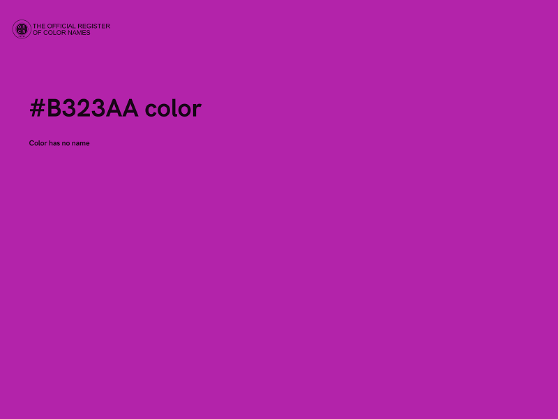 #B323AA color image