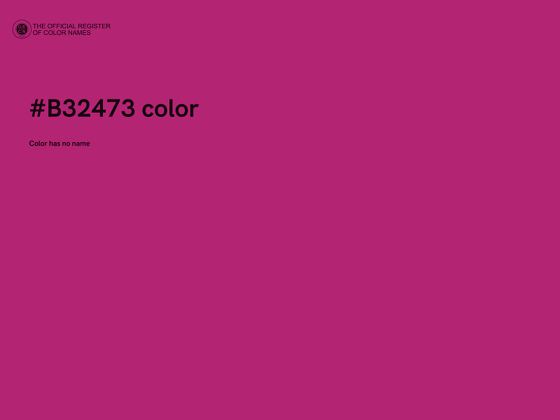 #B32473 color image