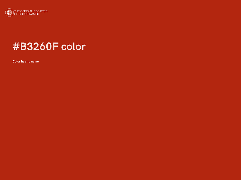 #B3260F color image