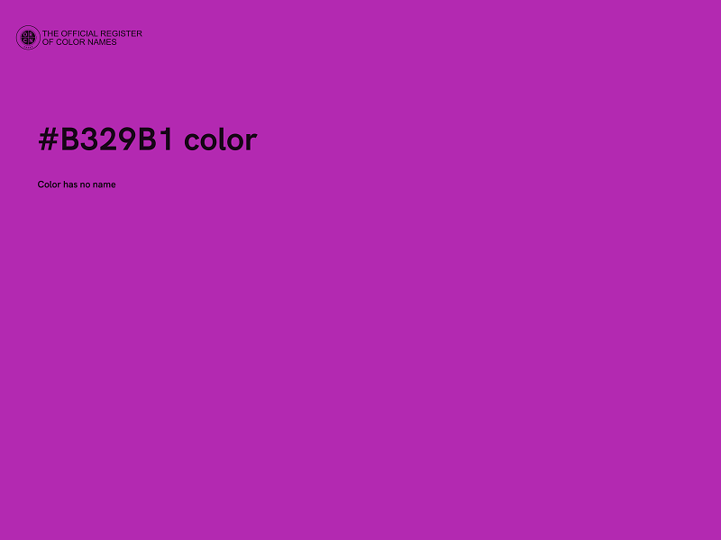 #B329B1 color image