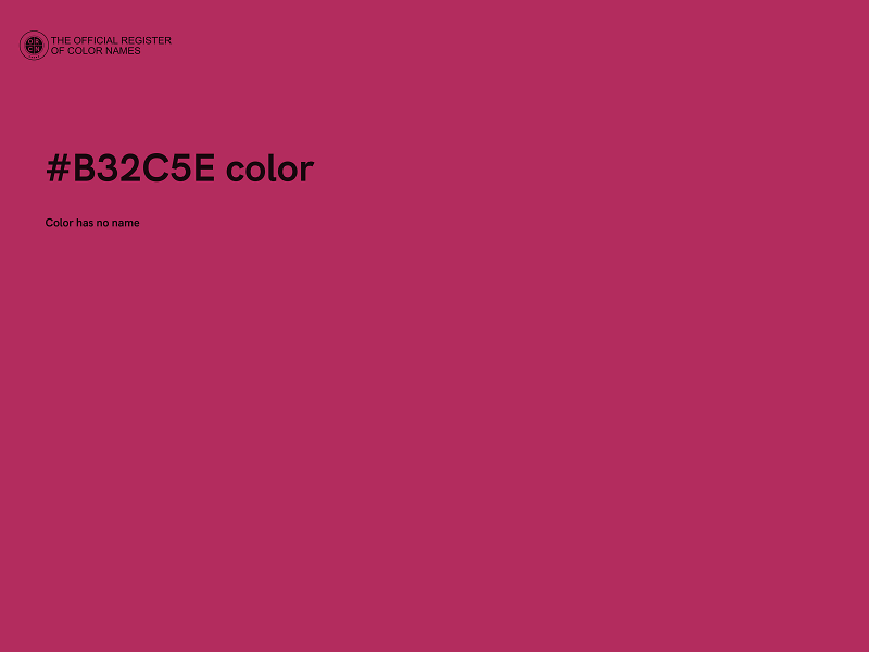 #B32C5E color image