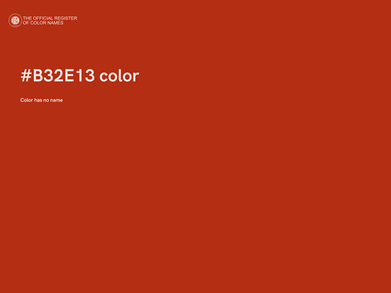 #B32E13 color image