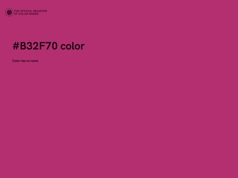 #B32F70 color image